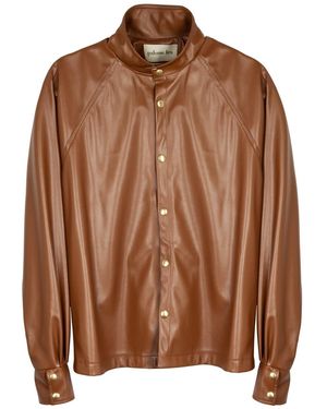 Paloma Lira Vinyl Shirt - Brown