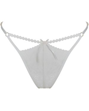 BonBon Lingerie Penelope Flirt G-String - White