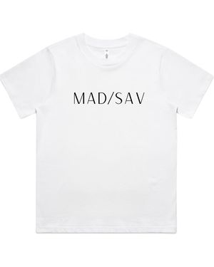 Madison / Savile Mad Sav Logo T-Shirt - White