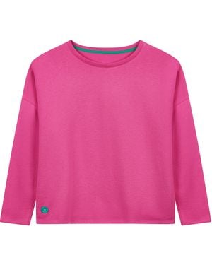 Lounge Boxy Sweatshirt Hot - Pink