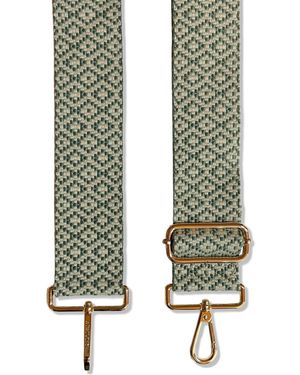 Apatchy London Pistachio Cross-Stitch Strap - Green