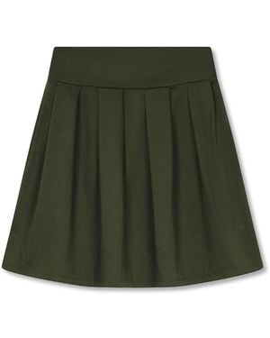 Marianne by Marie Jordane Marla Short Pleated Skirt - Green