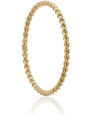 Lily & Roo Thin Twisted Stacking Ring - Metallic