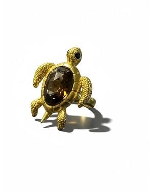 La Pluie Jewellery Caretta Aurea Ring - White