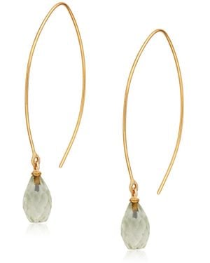 Preeti Sandhu Jewel Drop Hoops - Metallic