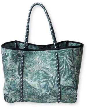 Pop Ups Brand Everyday Tote Jungle Fever Denim - Blue