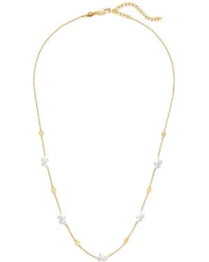 Potoska Luludi Flower Mix Metal Necklace - Metallic