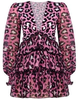 Nur Karaata Margarita Leo Dress - Purple