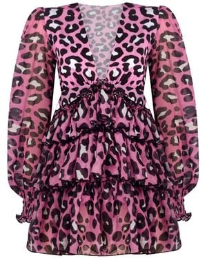 Nur Karaata Margarita Leo Dress - Purple