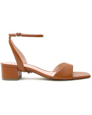 Alterre Cognac Marilyn Square Sandal - Brown