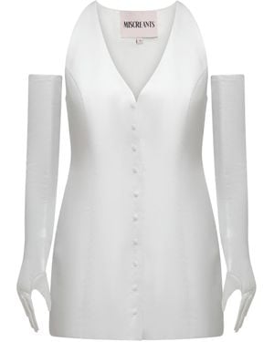 Miscreants Leila Dress - White
