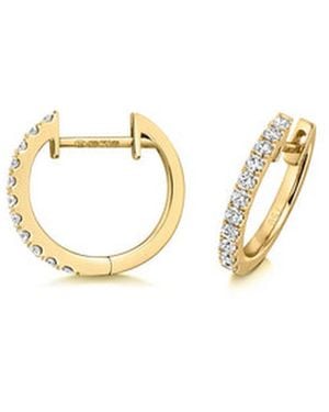 Cervin Blanc Diamond Hoops - Metallic