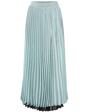 Pcfg Neutrals Free Heaven Pleated Skirt - Blue
