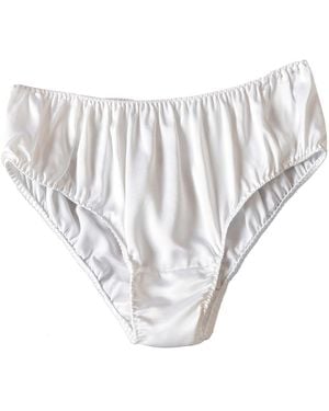 Soft Strokes Silk Set Of Two Pure Mulberry Silk Bikini Pantie - White