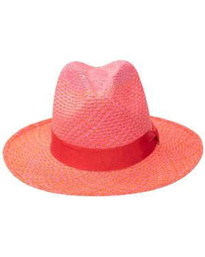 ORTUS Pinuela Straw Panama Hat - Pink