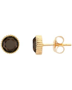 Auree Barcelona November Birthstone Stud Earrings - Metallic