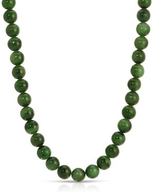 Atma Prema Jade Bead Necklace - Green