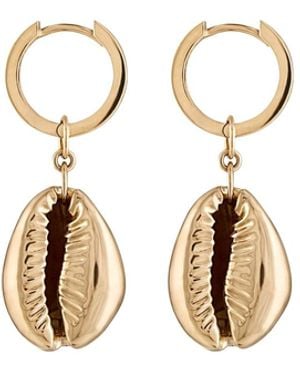 Zigleys Cowrie Earrings - Metallic