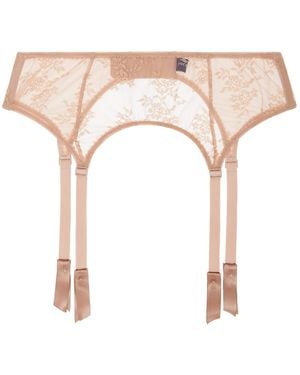 Journelle Neutrals Romy Suspender Belt Amande - White