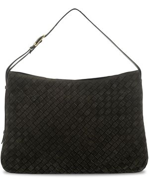 Apatchy London The Holly Chocolate Suede Bag - Black