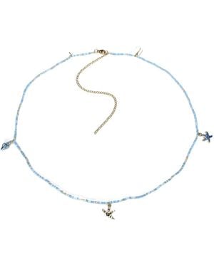 Milchee Tummy Glassbead With Seacharms - Metallic