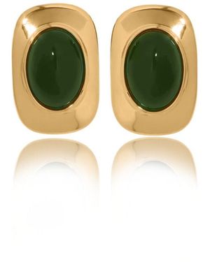 VIEA Aina Opal Vintage Earrings - Green
