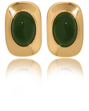 VIEA Aina Opal Vintage Earrings - Green