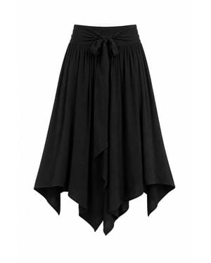 Lumina Eligma Bohemian Midi Skirt - Black