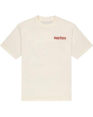 SAINT PERRY Monaco Yacht Club Tee - White
