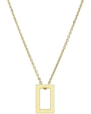 Sheida Farrokhi Rectangle Pendant - Metallic