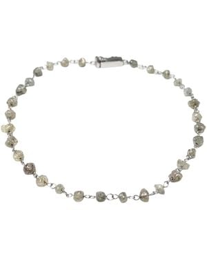 Rahul's Jewels 7 Genuine Diamond Rough Bracelet - Metallic