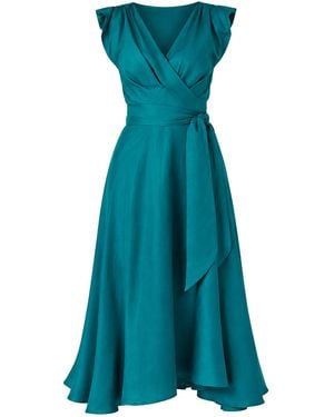 SACHA DRAKE Xenia Wrap Dress - Blue