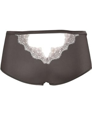 Tallulah Love Opulent Lace In Caramel Short - Grey