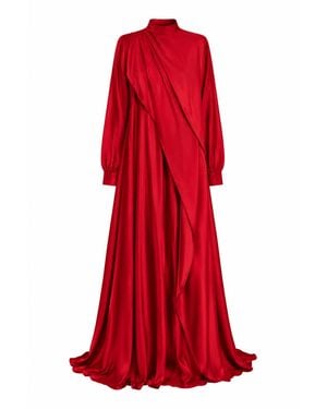 Ashita Fernandes Premium Petila Dress - Red