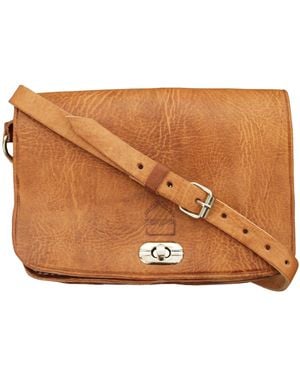 Berber Leather Neutrals The Kenitra Cross-Body Bag - Brown