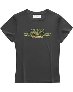Dont Eat the Homies Hunt Mushrooms Baby Tee - Black