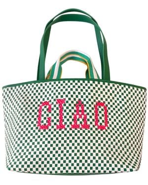 Lilly Loves Ciao Embroidered Bag - Green
