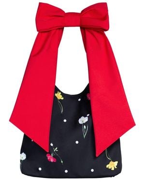 RainSisters Cosmic Bloom Bow Tote Bag - Red