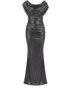 Atom Label Platinum Gown - Gray