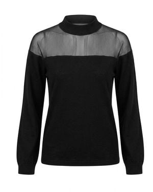 Marianne by Marie Jordane Beyonce Wool Jumper - Black