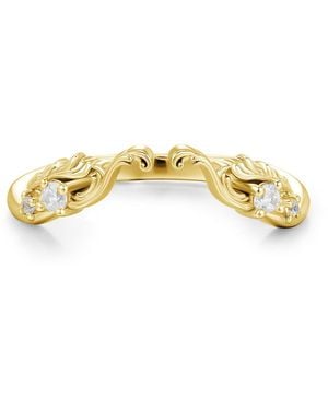 Azura Jewelry New York Dream Weaver Stacking Band Vermeil - Metallic