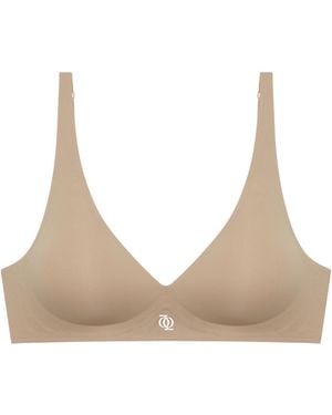 GOD SAVES QUEENS Neutrals Second Skin Push Up Bralette Mocha Q - Natural