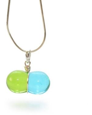 Laura Daili Merged Souls Glass Pendant - Blue