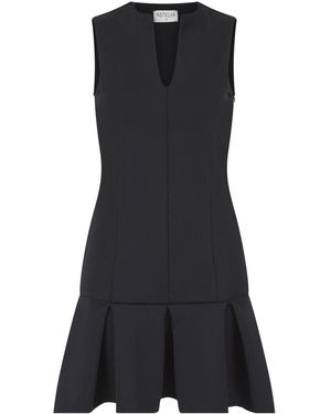 Celestine & Mae Estelle Pleat Mini Dress - Black
