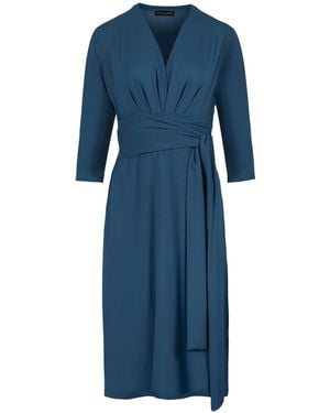 Conquista Wrap Dress - Blue