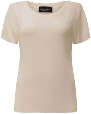 James Lakeland Short Sleeve Top - Natural