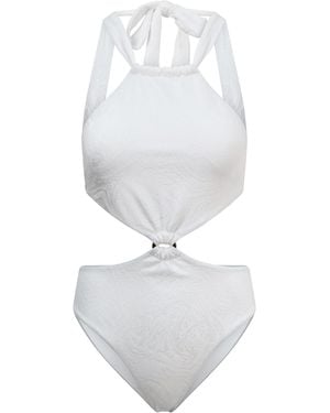 Baíah Sirena Halter Swimsuit - White