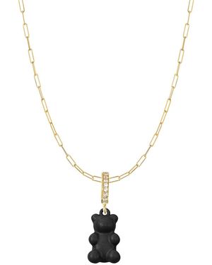 Adriana Pappas Designs Dainty Chain Gummy Necklace - Metallic