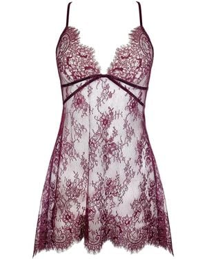 MONIQUE MORIN LINGERIE Moonstruck Chemise Velvet - Purple