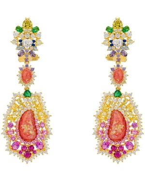 LÁTELITA London Frida Opal Drop Earrings - White